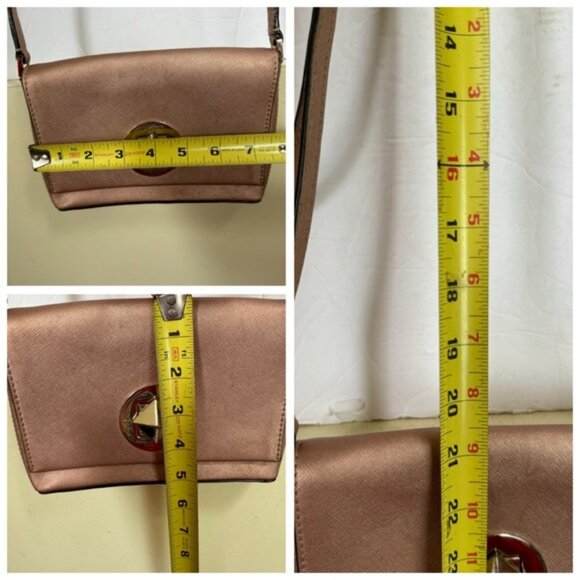 Kate Spade Newbury Lane Sally Crossbody Rose Gold Saffiano Leather Shoulder Bag - Picture 16 of 16